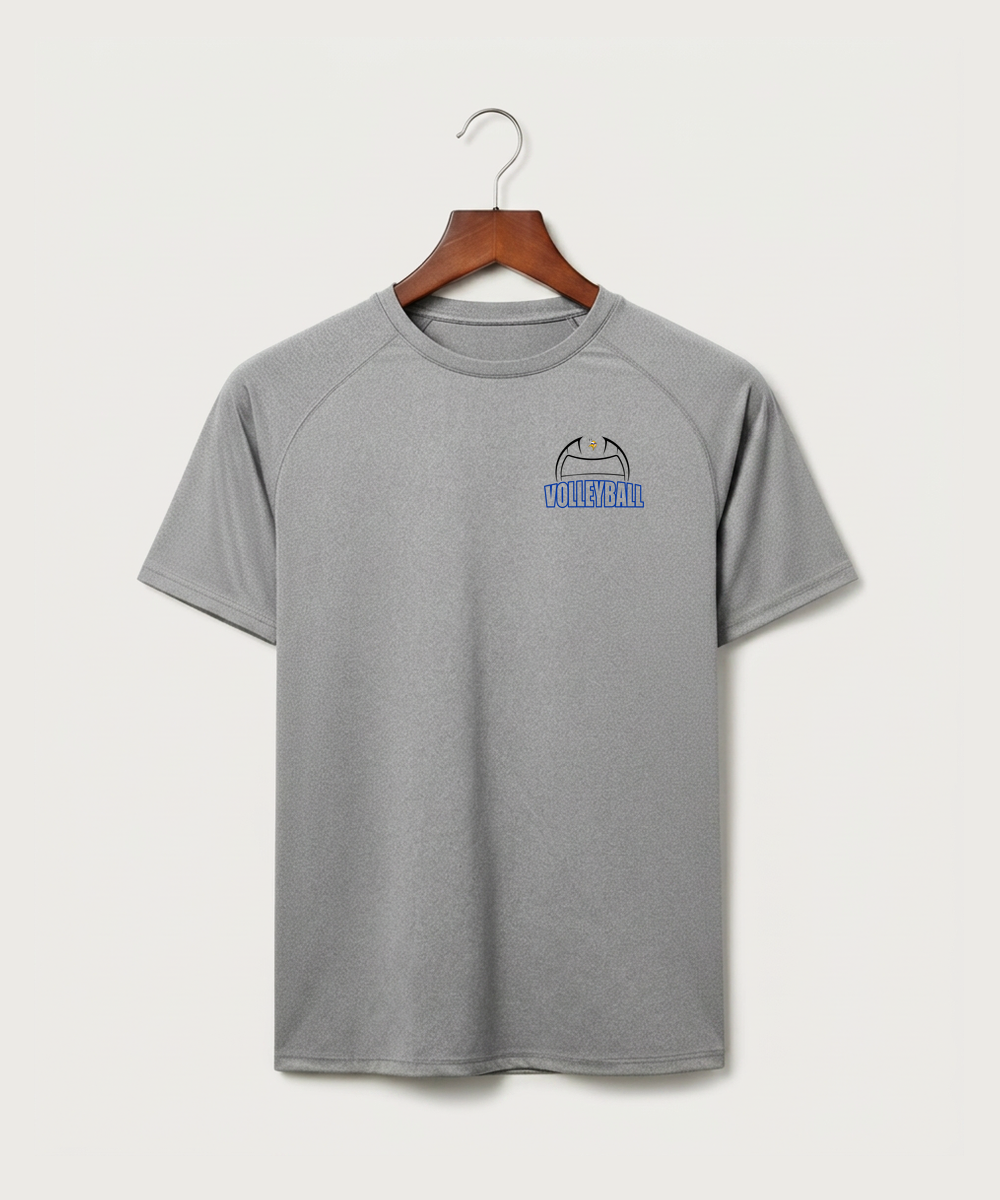 Hayfield High School Volleyball (Girls) - Gray Tee - Left Chest