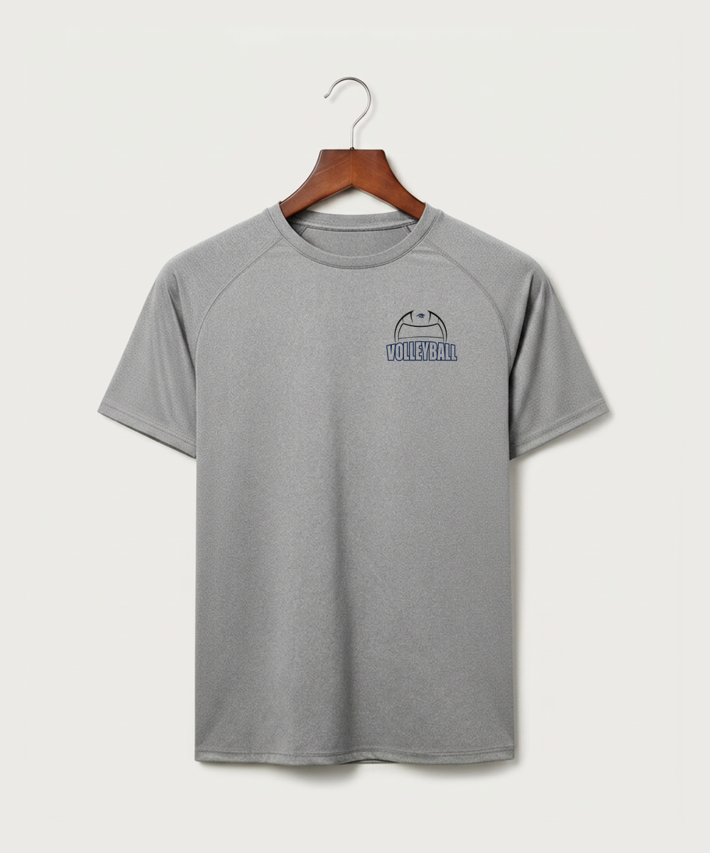 Zumbrota Mazeppa High School Volleyball (Girls) - Gray Tee - Left Chest