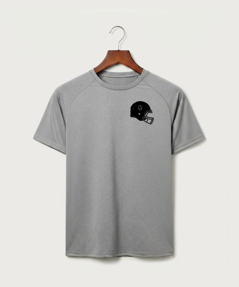 Alden-Conger-Glenville Emmons High School Football (Boys) - Gray Tee - Left Chest