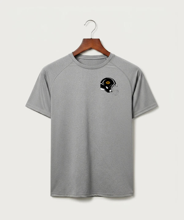 Hutchinson High School Football (Boys) - Gray Tee - Left Chest