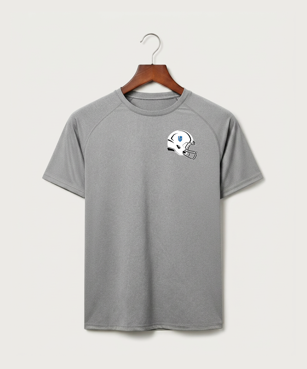 Lake Crystal-Welcome-Memorial High School Football (Boys) - Gray Tee - Left Chest