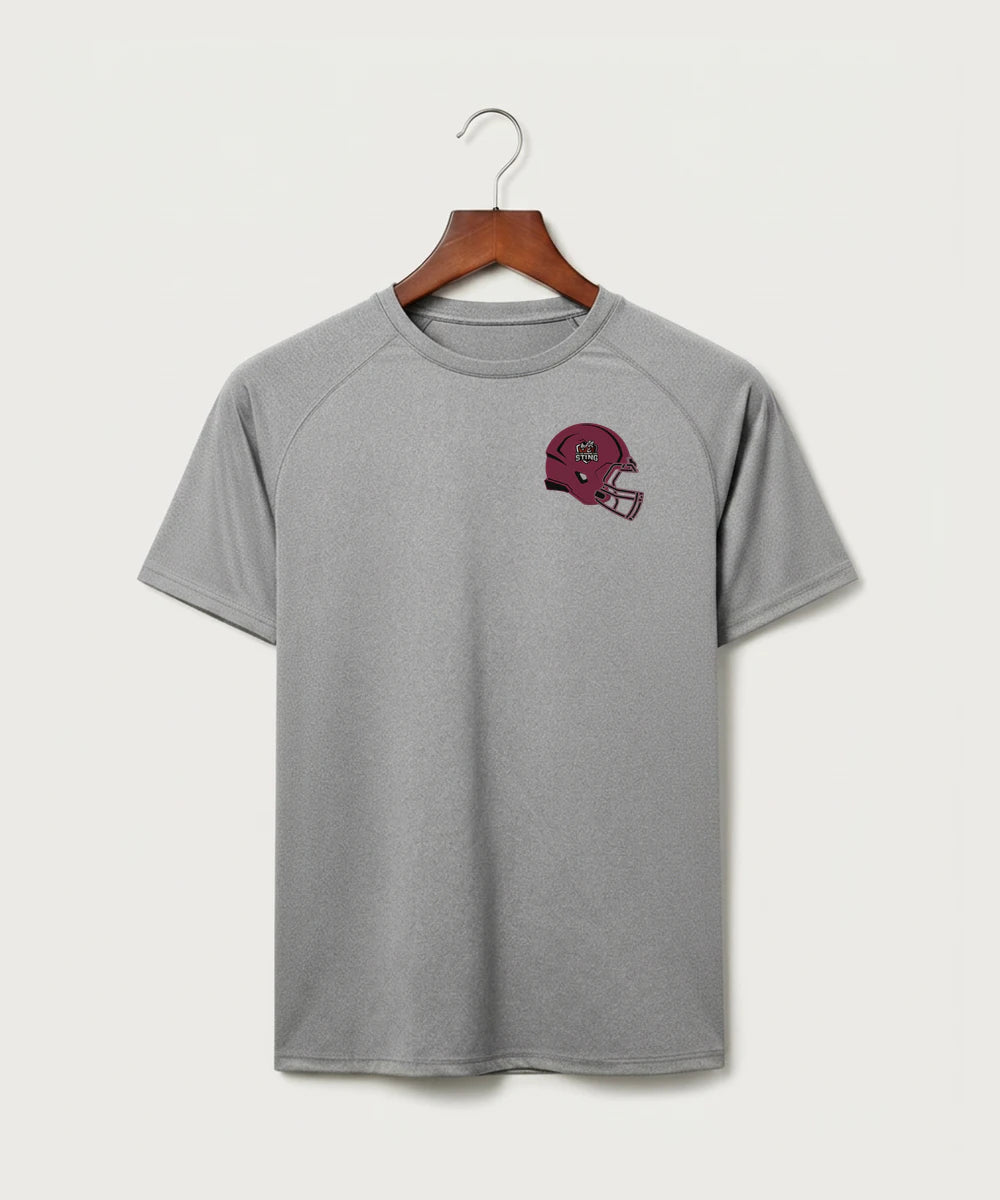 Yellow Medicine East High School Football (Boys) - Gray Tee - Left Chest