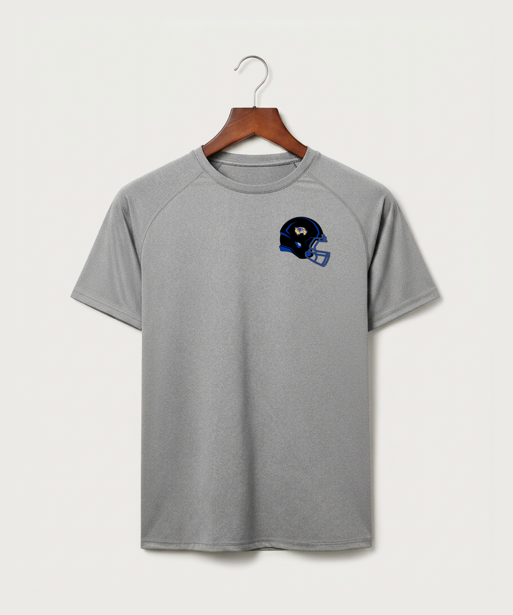 Wadena Deer Creek High School Football (Boys) - Gray Tee - Left Chest