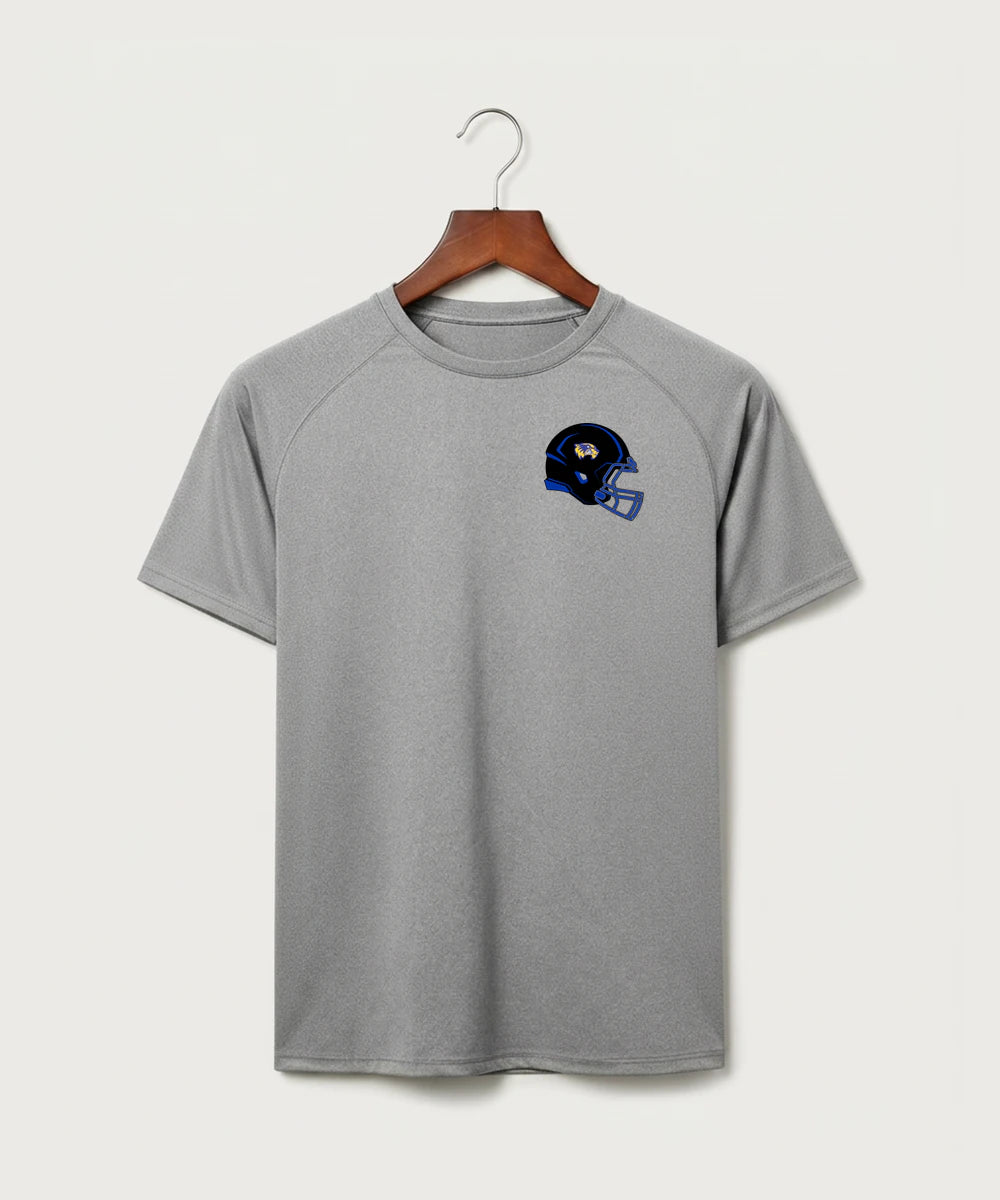 Wadena Deer Creek High School Football (Boys) - Gray Tee - Left Chest