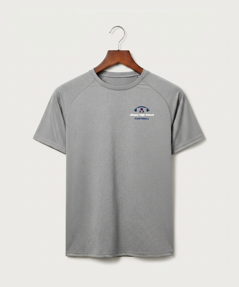 Albany High School Football (Boys) - Gray Tee - Left Chest