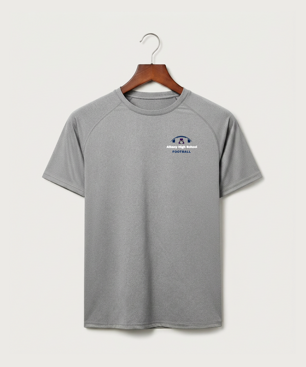 Albany High School Football (Boys) - Gray Tee - Left Chest