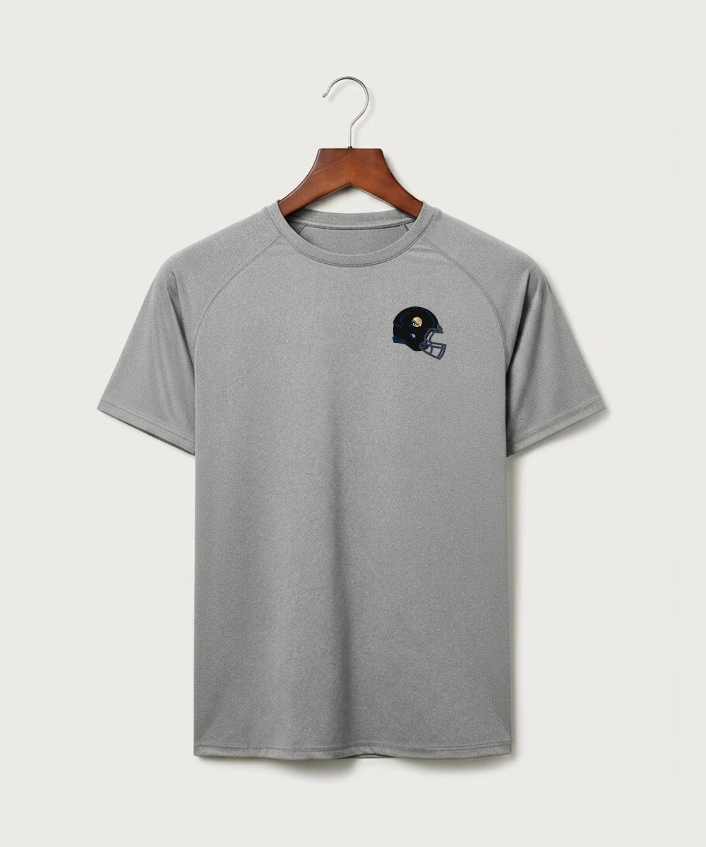 Braham Area High School Football (Boys) - Gray Tee - Left Chest