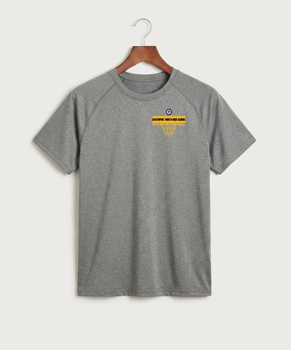 Davenport North High School Basketball Team Store - Gray Tee