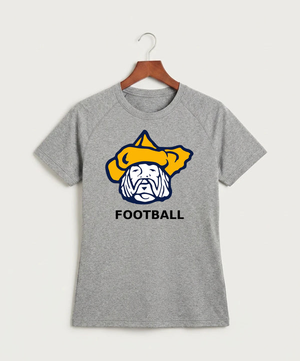 Polo HS Football general - Gray Tee - Full Front