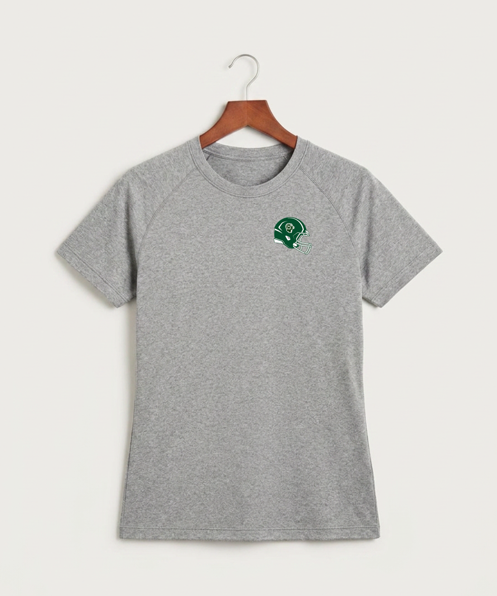Roseau High School Football (Boys) - Gray Tee - Left Chest