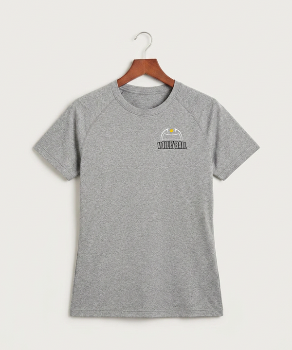 Plainview Elgin Millville H S Volleyball (Girls) - Gray Tee - Left Chest