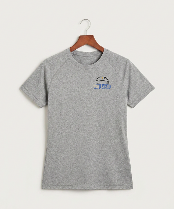 Hayfield High School Volleyball (Girls) - Gray Tee - Left Chest