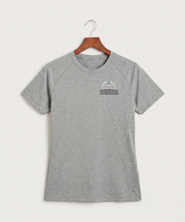 Janesville Waldorf Pemberton Volleyball (Girls) - Gray Tee - Left Chest