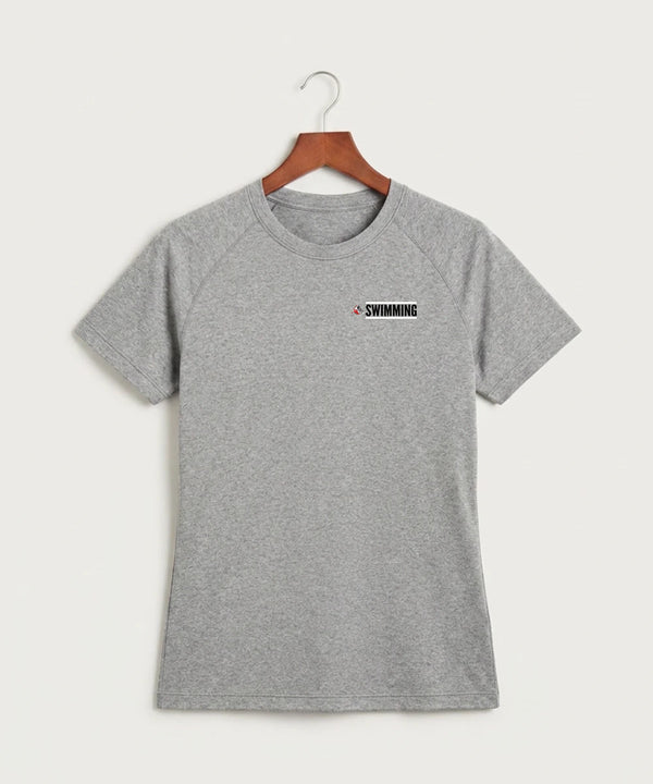 John Marshall High School Swim Dive Girls - Gray Tee - Left Chest
