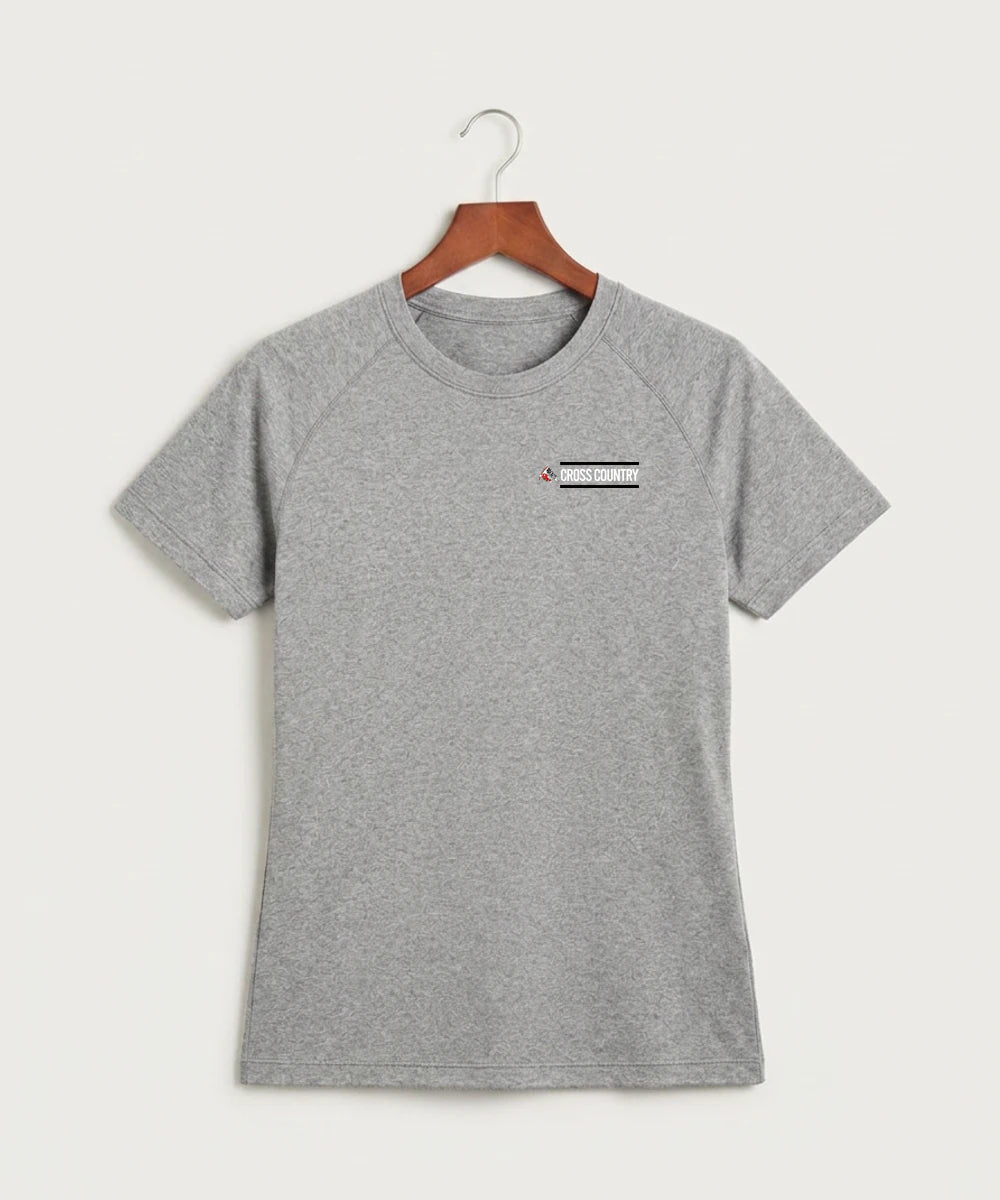 John Marshall High School Cross Country (Coed) - Gray Tee - Left Chest