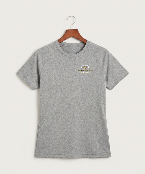 Sibley East High School Football (Boys) - Gray Tee - Left Chest