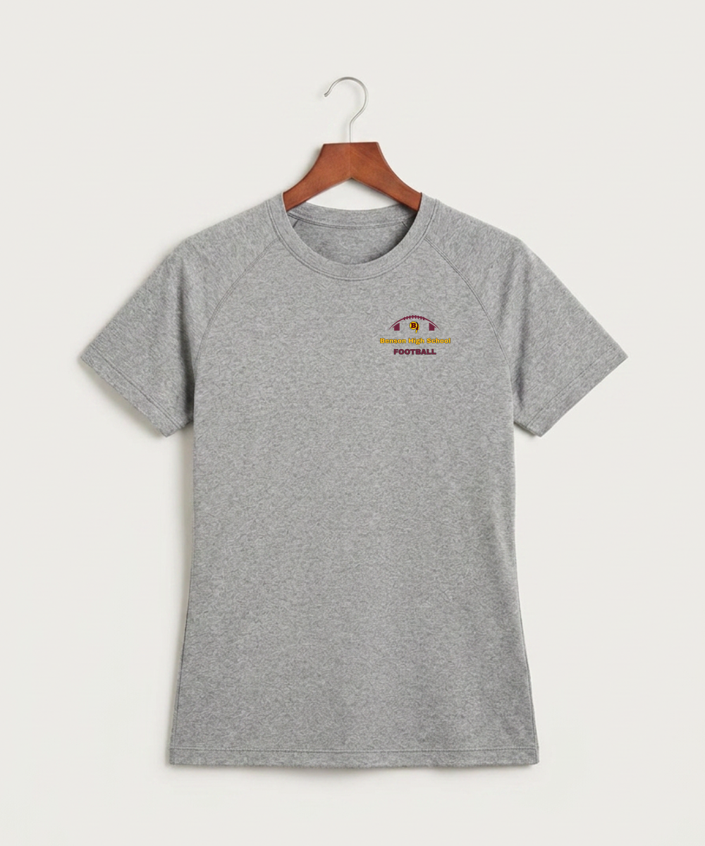 Benson High School Football (Boys) - Gray Tee - Left Chest