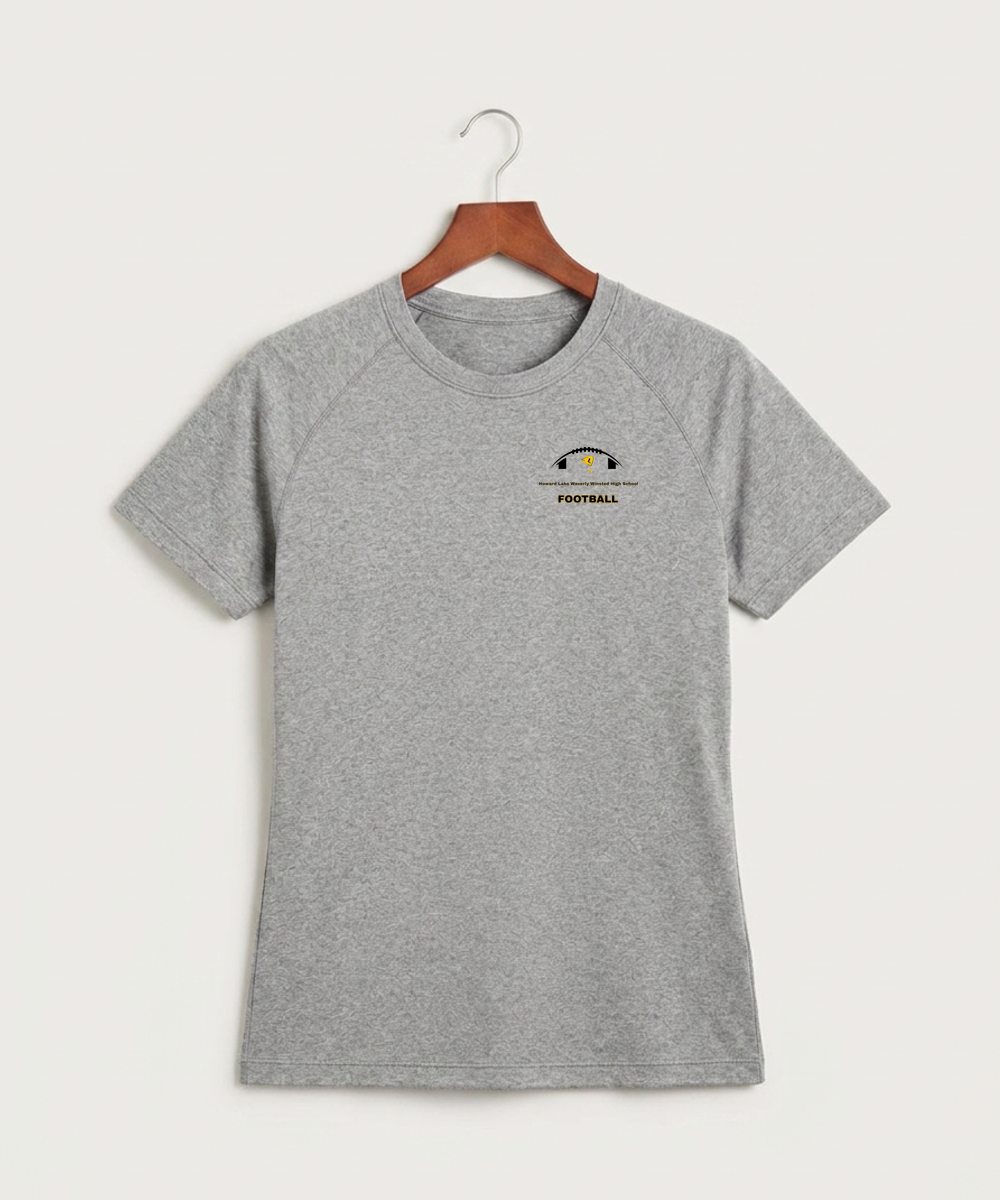 Howard Lake Waverly Winsted High School Football (Boys) - Gray Tee - Left Chest