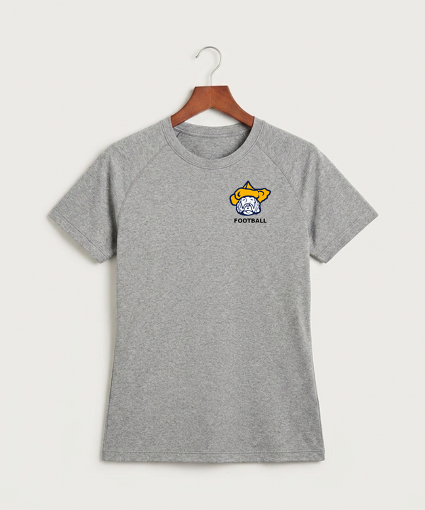 Polo HS Football general - Gray Tee - Left Chest