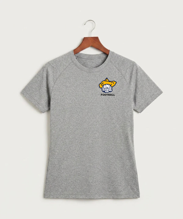 Polo HS Football general - Gray Tee - Left Chest