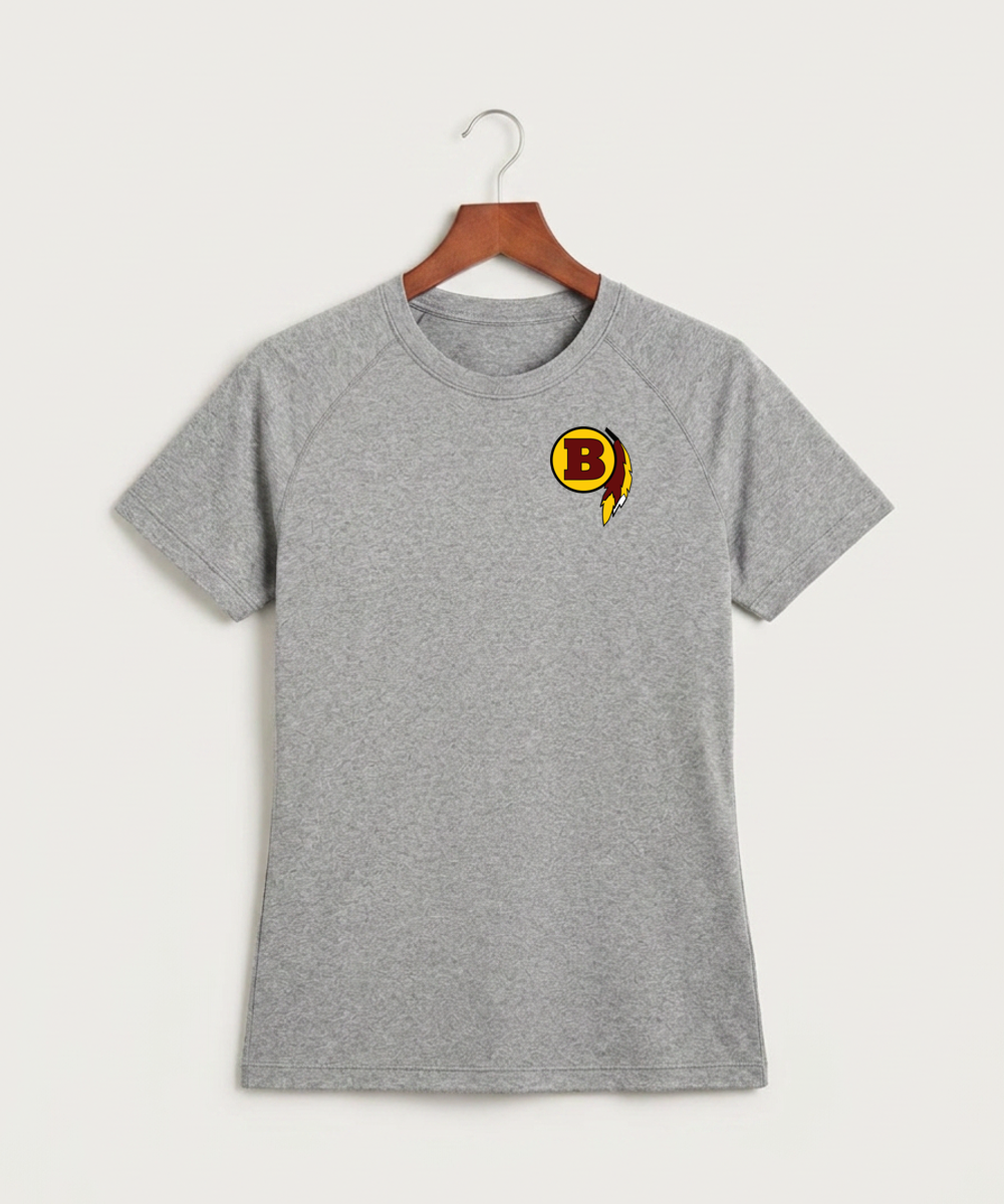 Benson High School Football (Boys) - Gray Tee - Left Chest