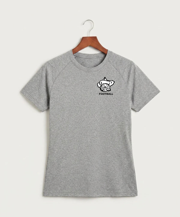 Polo HS Football general - Gray Tee - Left Chest