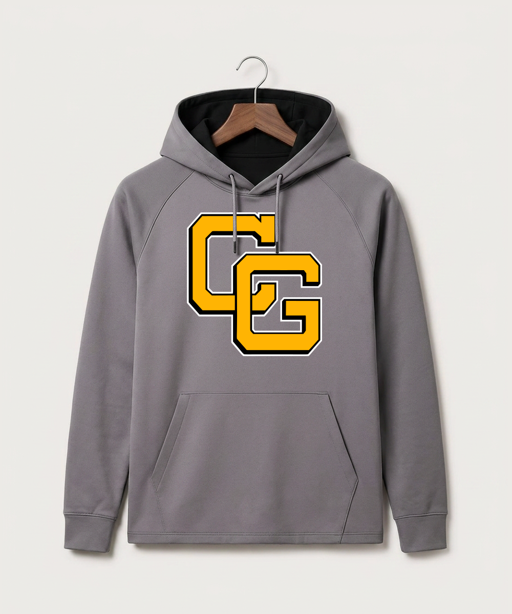 Clearbrook Gonvick High School Football (Boys) - Gray Hoodie - Full Front