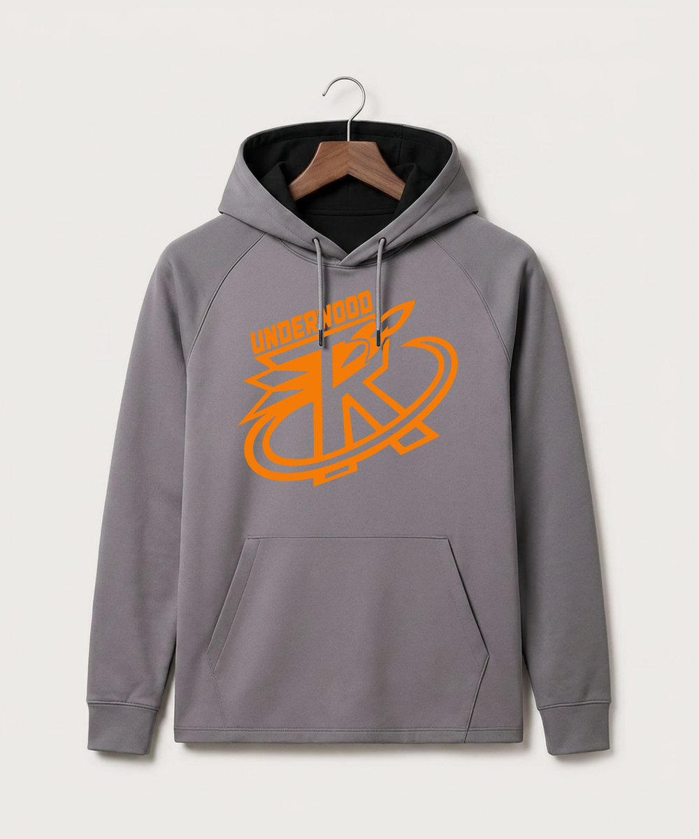 Underwood High School Football (Boys) - Gray Hoodie - Full Front