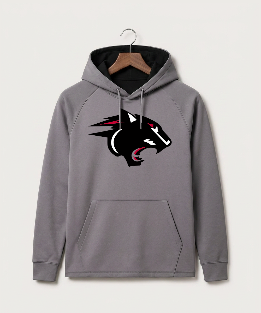 Nrheg Panthers High School Football (Boys) - Gray Hoodie - Full Front