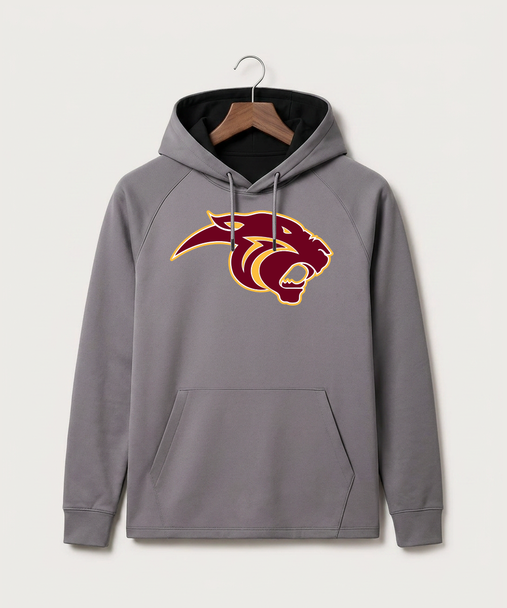 Pine Island High School Football (Boys) - Gray Hoodie - Full Front