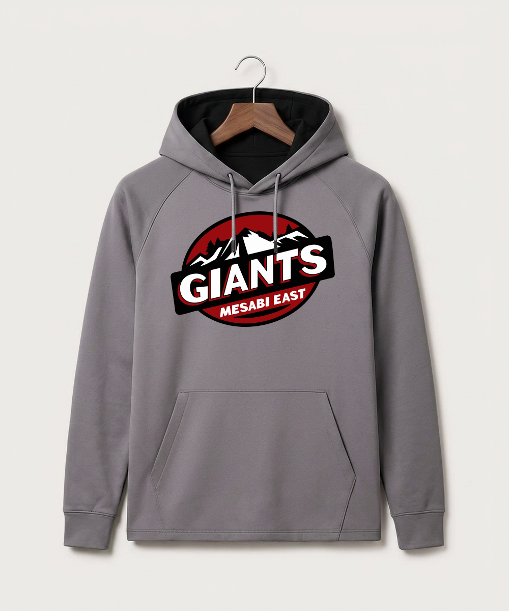 Mesabi East High School Football (Boys) - Gray Hoodie - Full Front