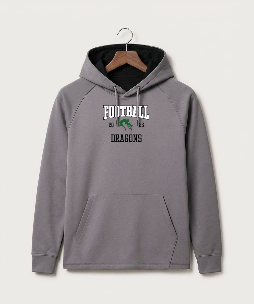 Pine City High School Football (Boys) - Gray Hoodie - Full Front