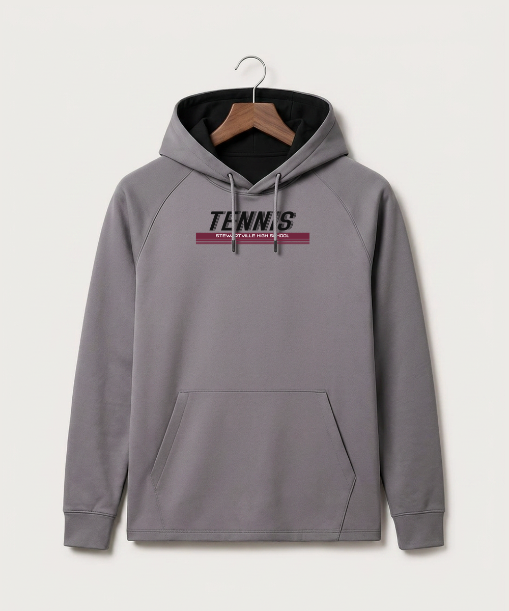 Stewartville High School Tennis (Coed) - Gray Hoodie - Full Front