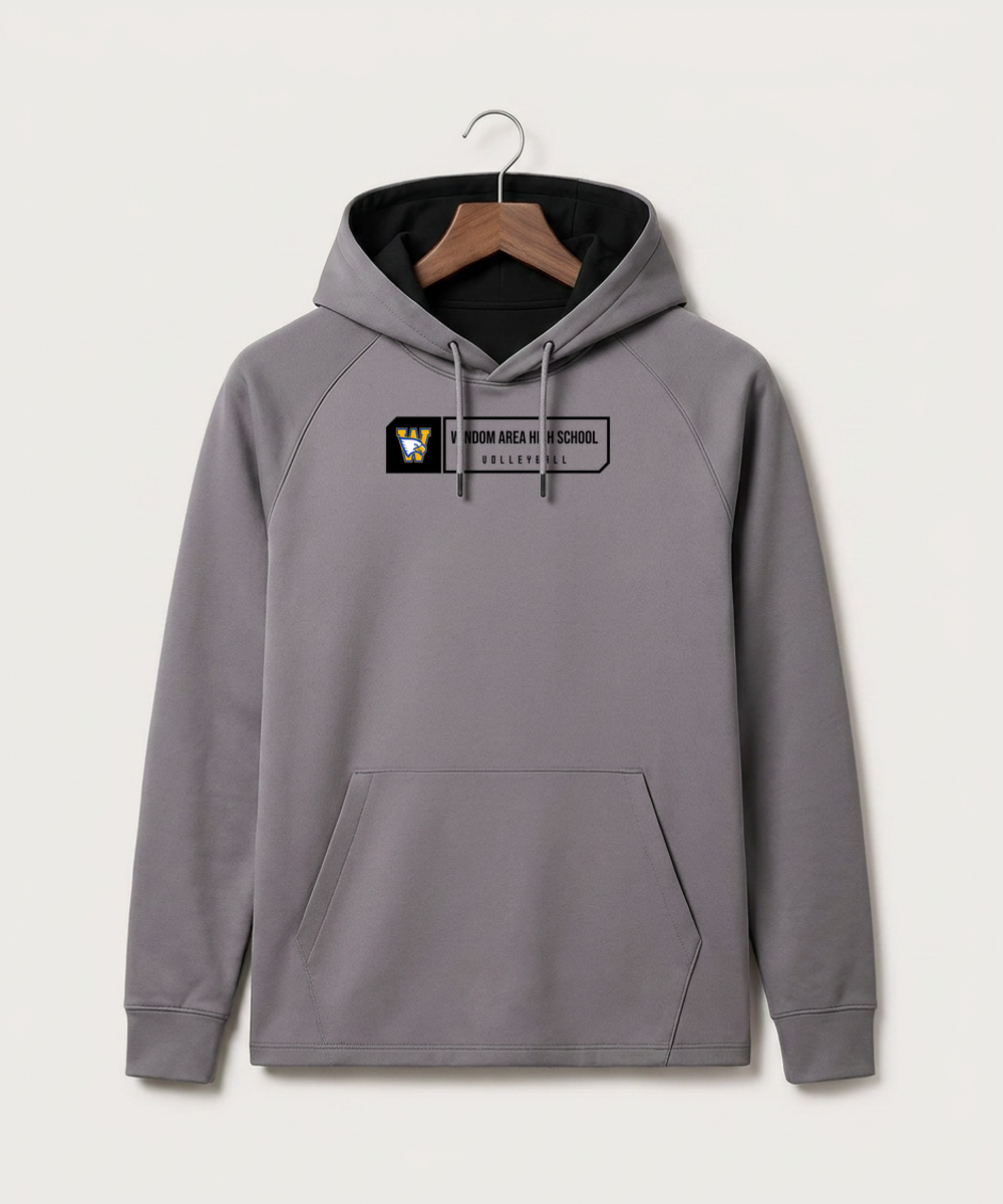 Windom Area High School Volleyball (Girls) - Gray Hoodie - Full Front