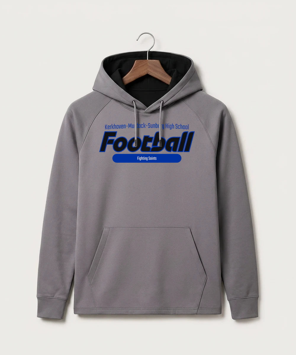 Kerkhoven-Murdock-Sunburg High School Football (Boys) - Gray Hoodie - Full Front