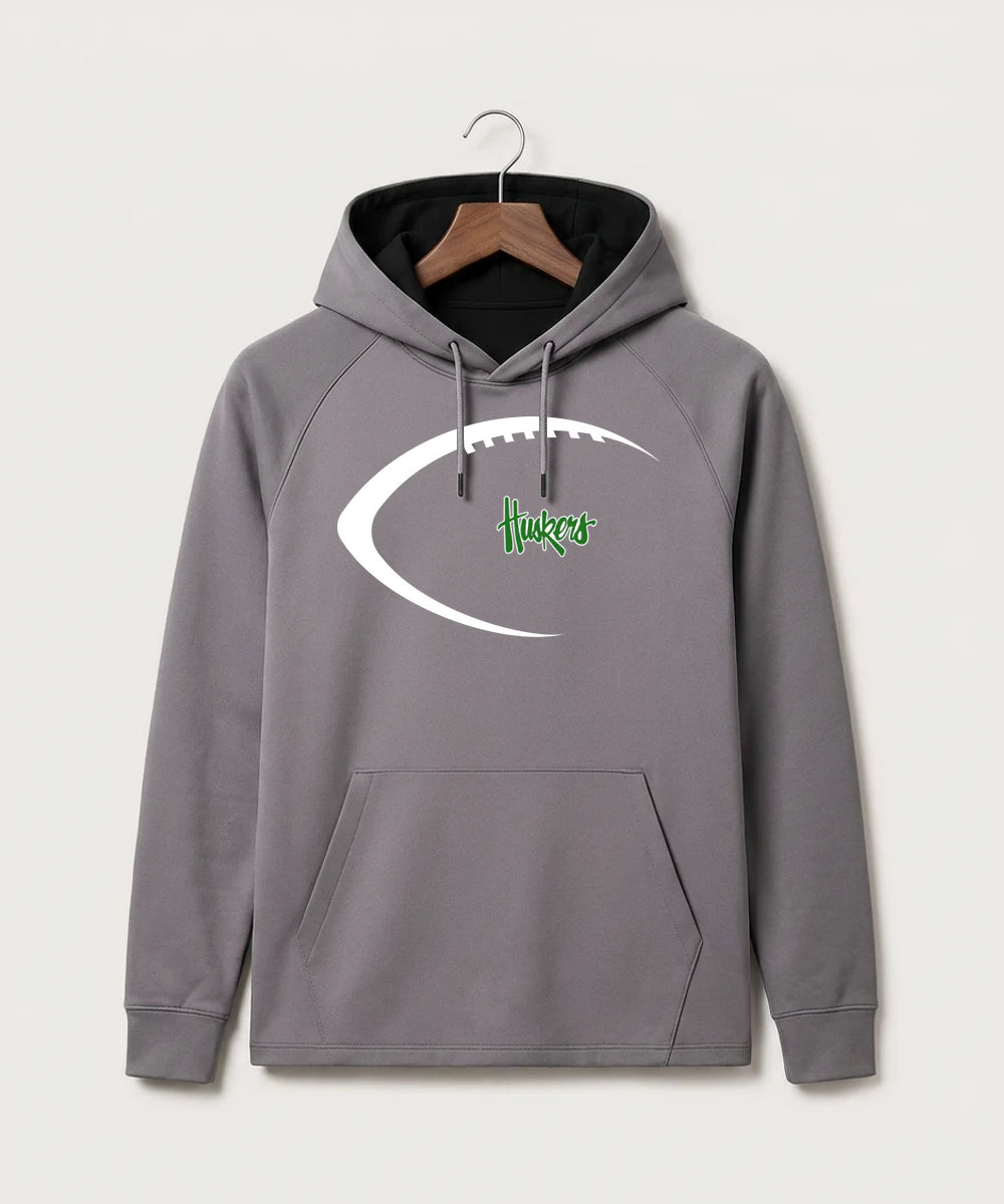 Holdingford High School Football (Boys) - Gray Hoodie - Full Front
