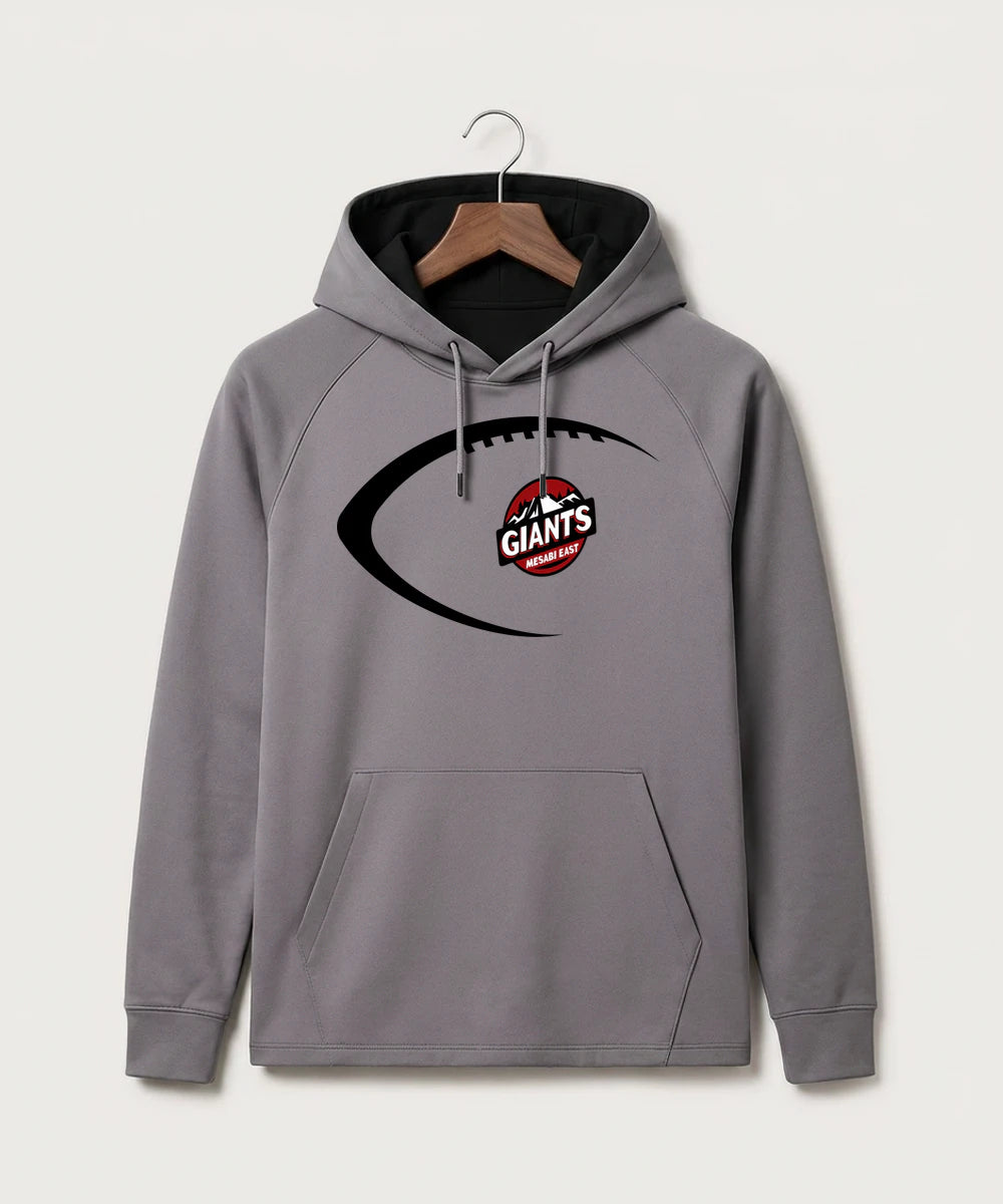 Mesabi East High School Football (Boys) - Gray Hoodie - Full Front