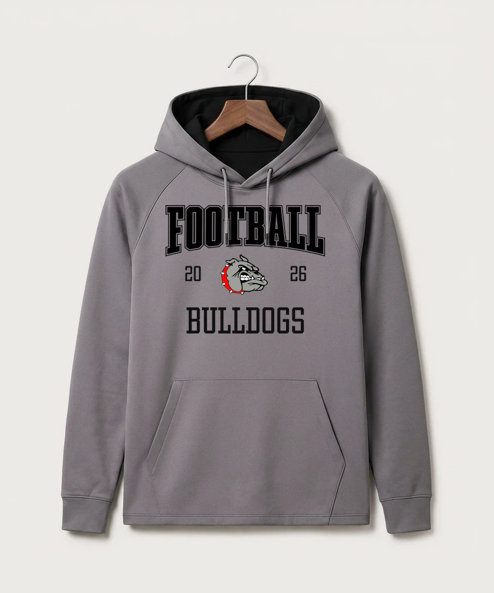 Otter Tail Central Football (Boys) - Gray Hoodie - Full Front
