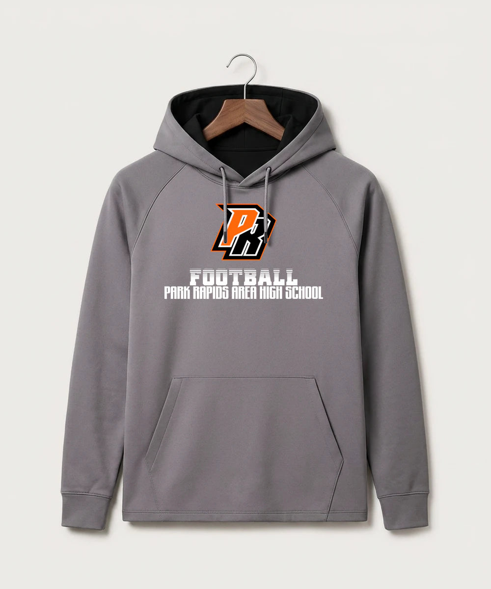 Park Rapids Area High School Football (Boys) - Gray Hoodie - Full Front