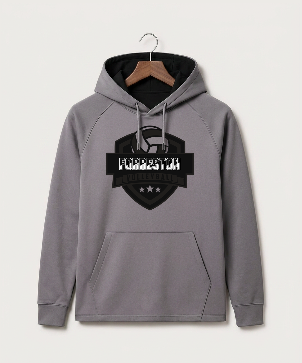 Forreston Volleyball - Gray Hoodie - Full Front