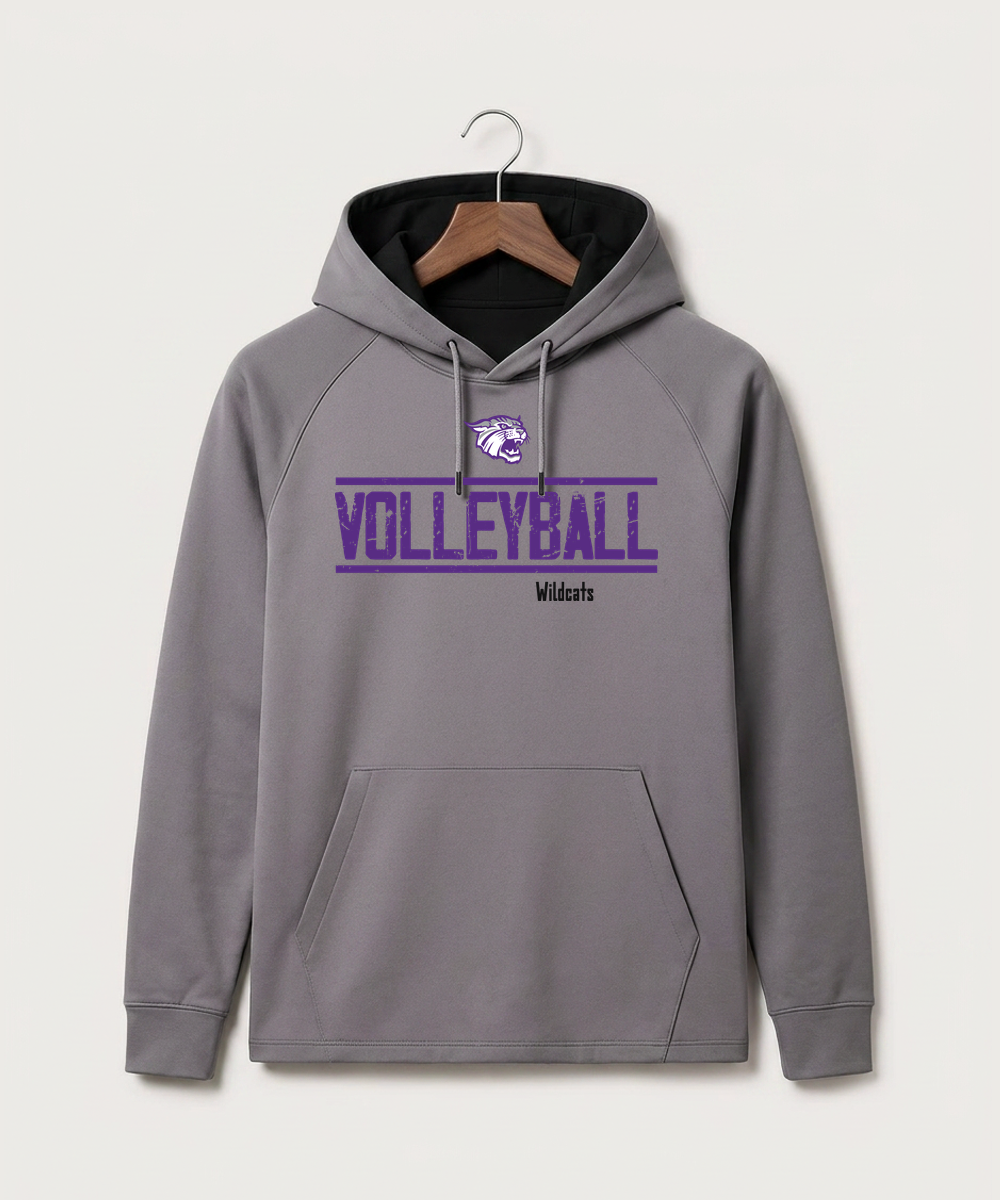 Goodhue High School Volleyball (Girls) - Gray Hoodie - Full Front
