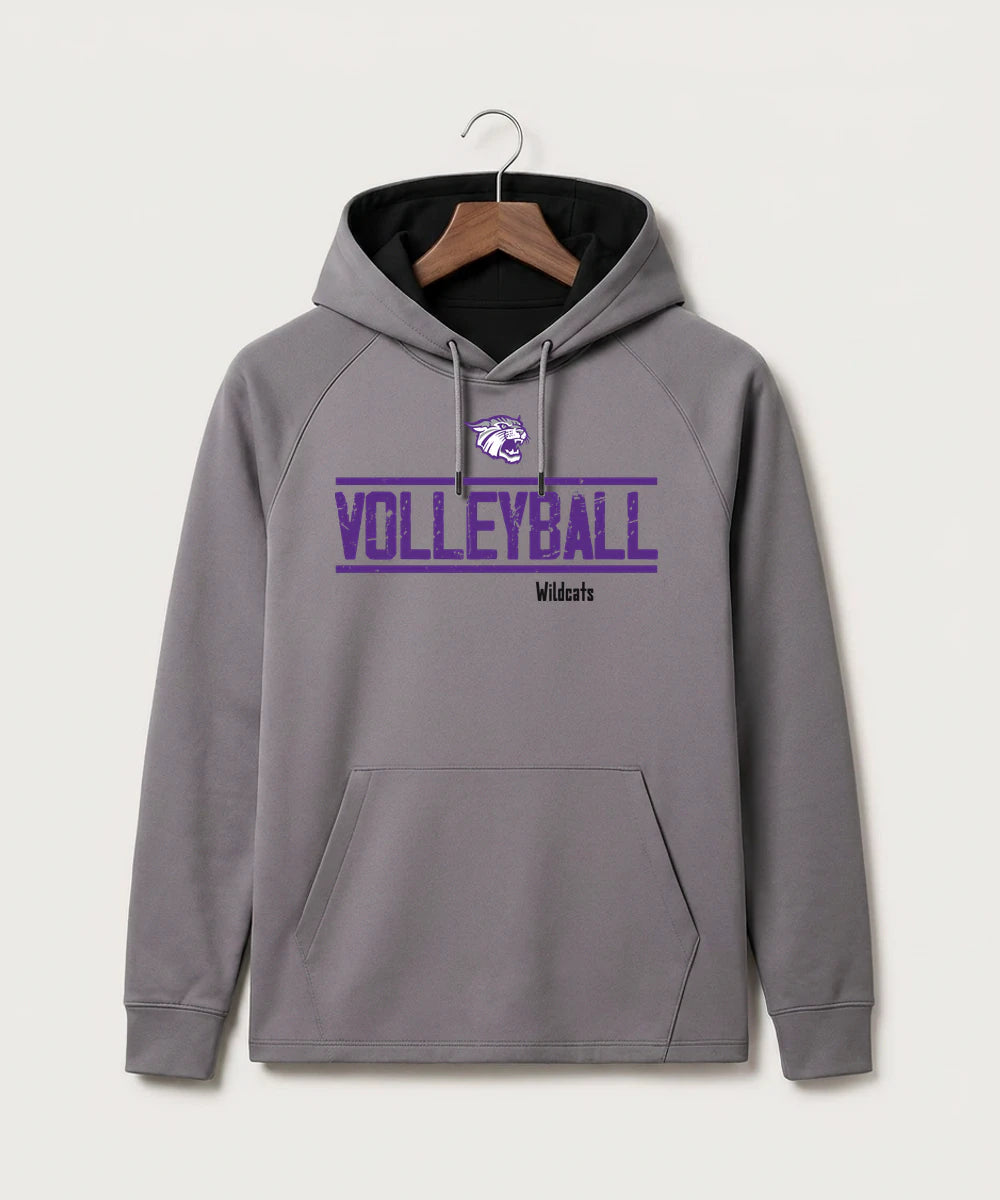 Goodhue High School Volleyball (Girls) - Gray Hoodie - Full Front