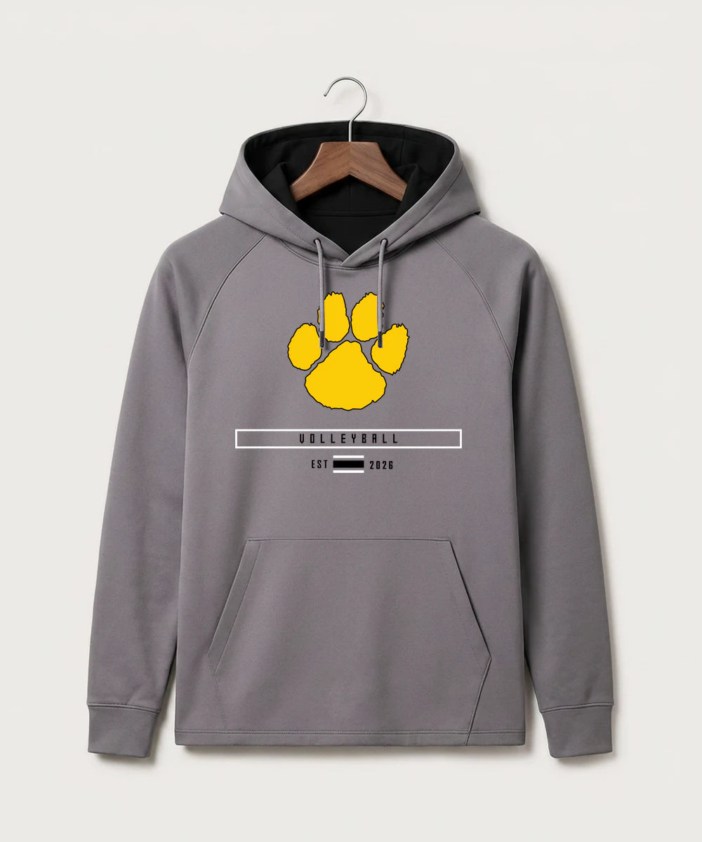 Plainview Elgin Millville H S Volleyball (Girls) - Gray Hoodie - Full Front