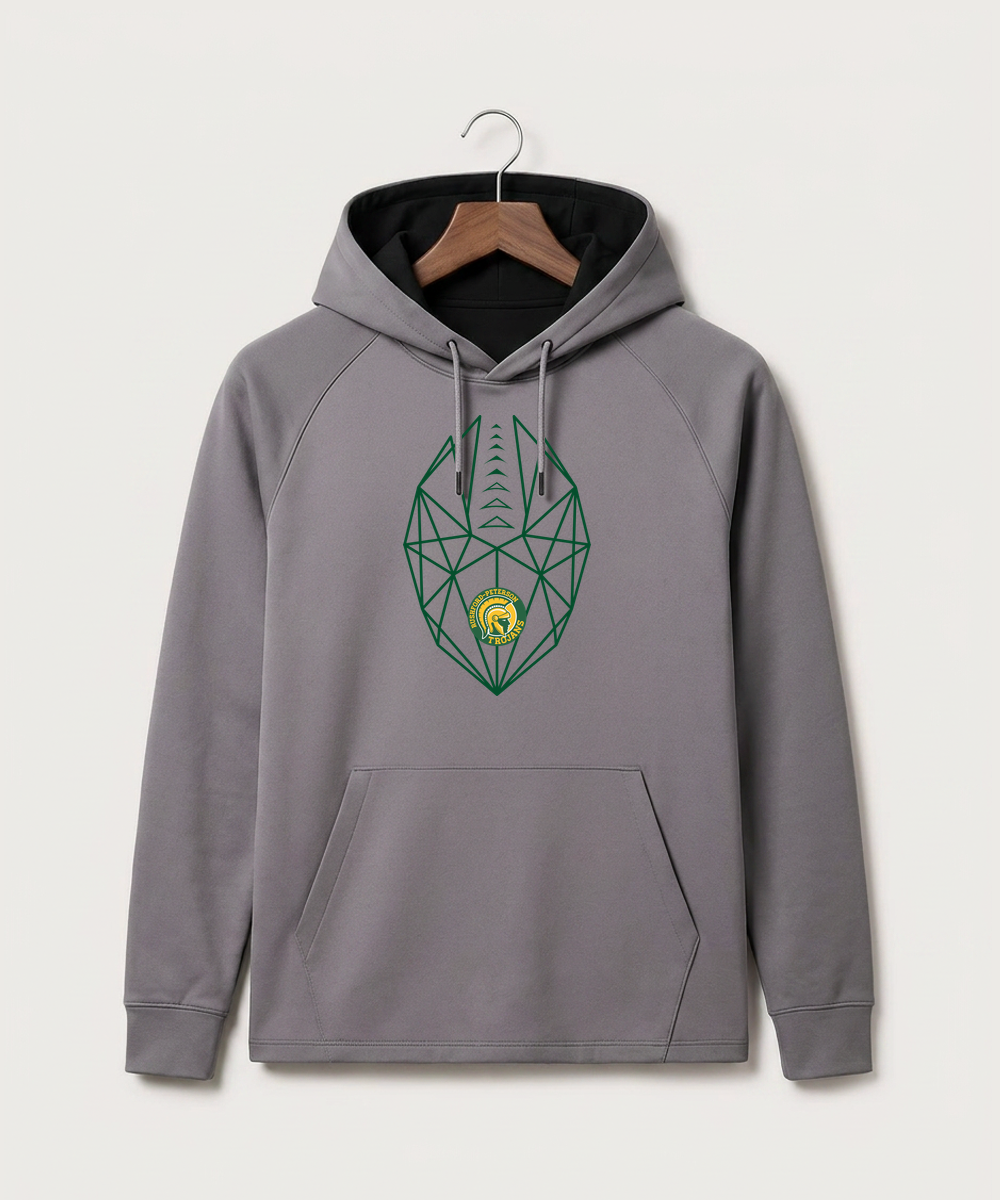Rushford Peterson High School Football (Boys) - Gray Hoodie - Full Front