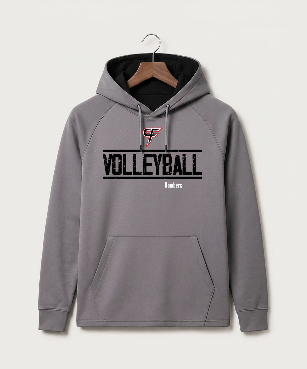 Cannon Falls High School Volleyball (Girls) - Gray Hoodie - Full Front