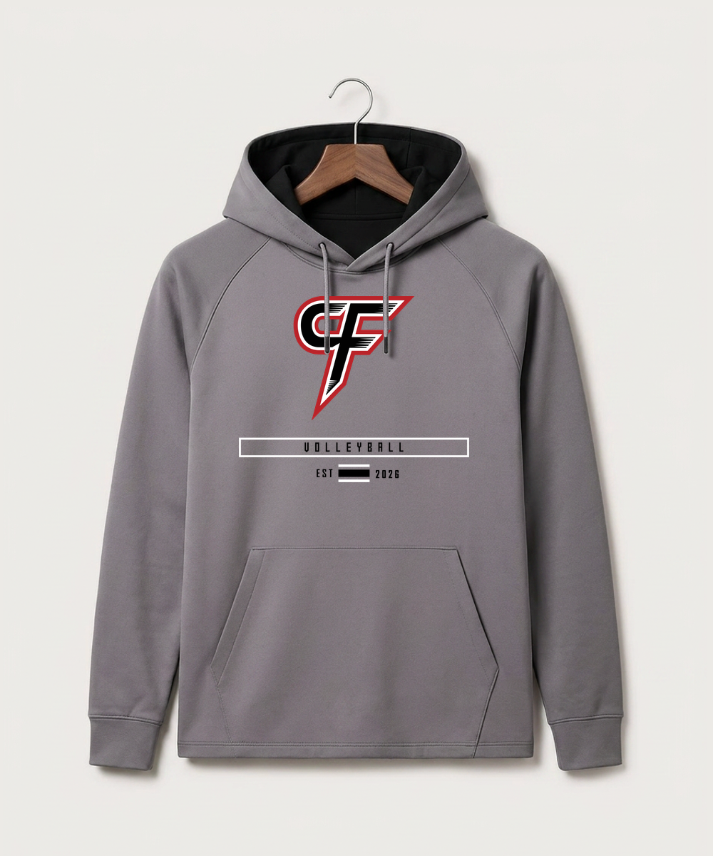 Cannon Falls High School Volleyball (Girls) - Gray Hoodie - Full Front