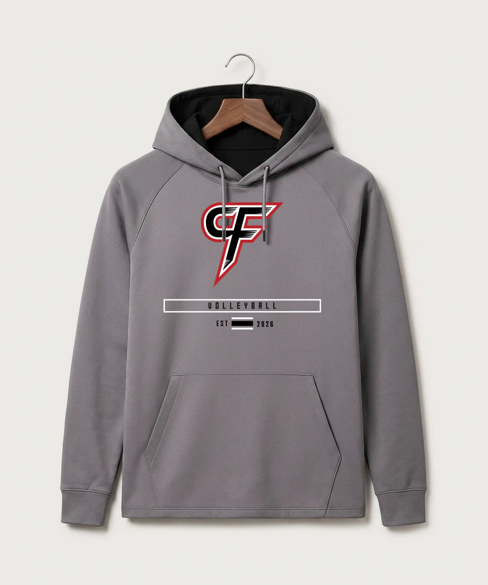 Cannon Falls High School Volleyball (Girls) - Gray Hoodie - Full Front