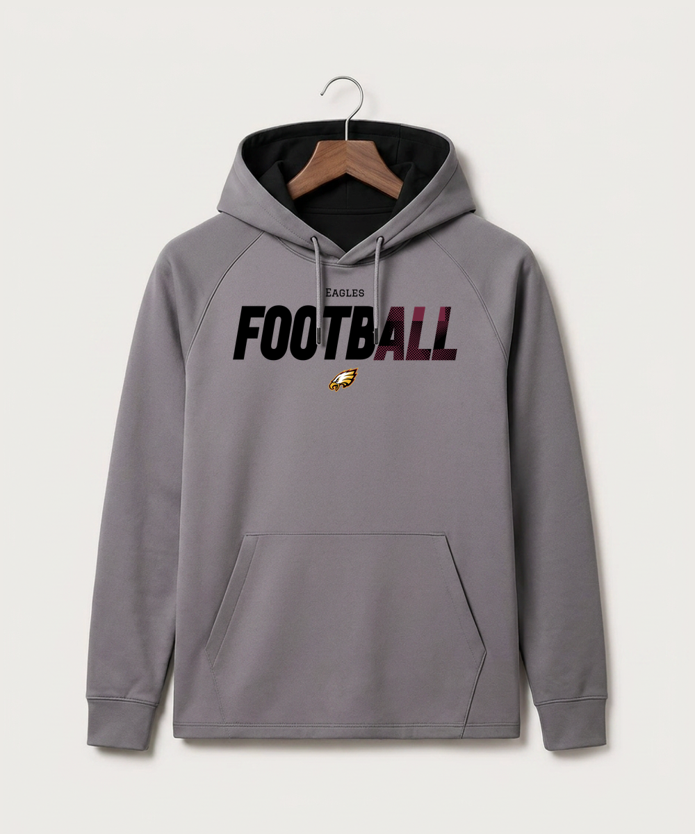 Dover-Eyota High School Football (Boys) - Gray Hoodie - Full Front