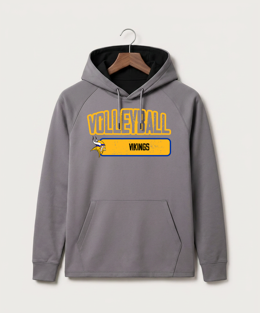 Hayfield High School Volleyball (Girls) - Gray Hoodie - Full Front