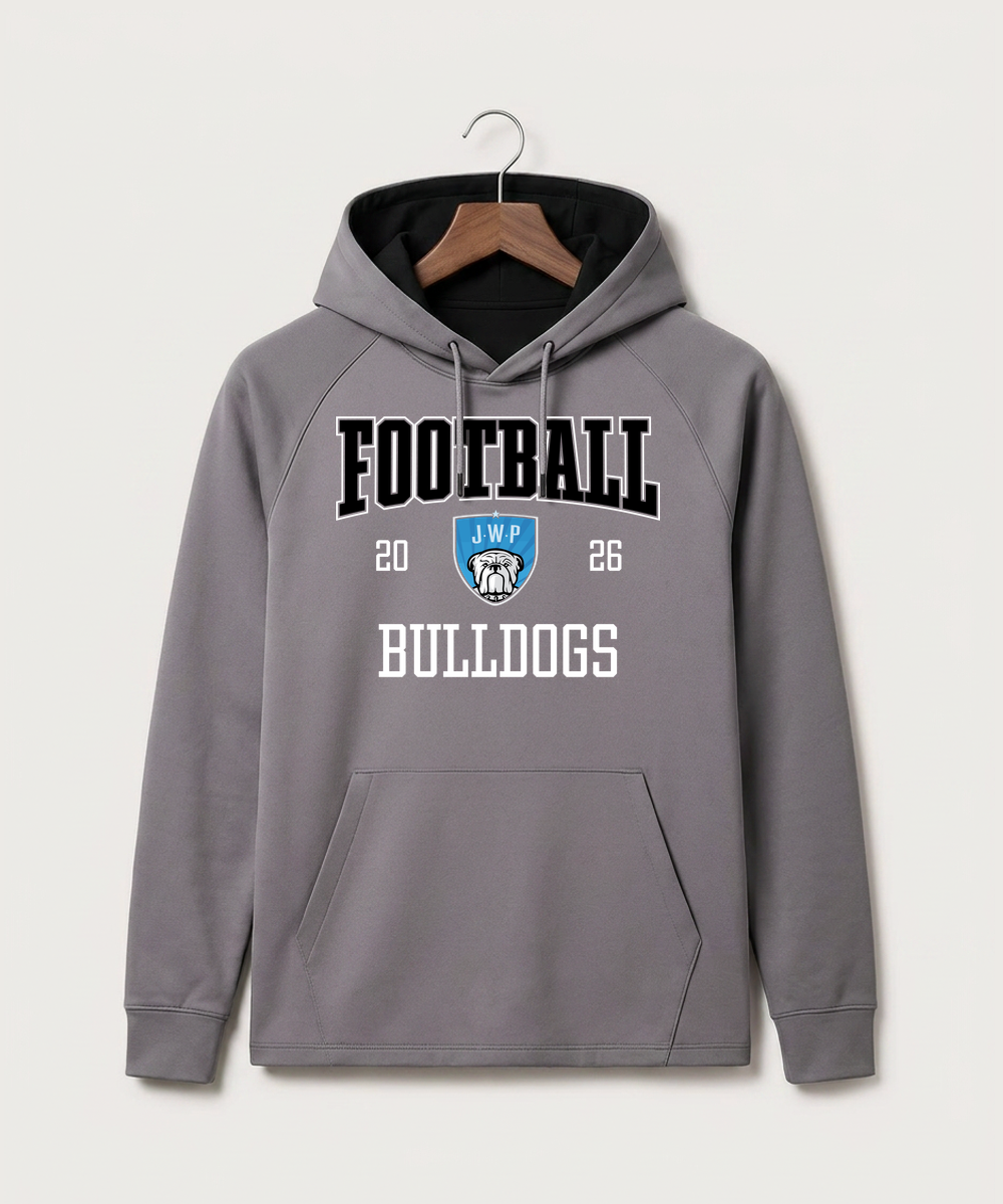 Janesville Waldorf Pemberton Football (Boys) - Gray Hoodie - Full Front